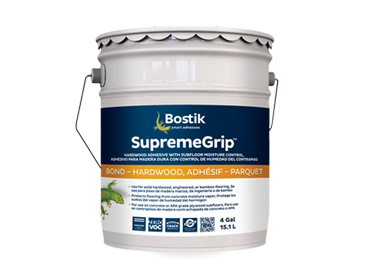 SupremeGrip, Hardwood Adhesive with Subfloor Moisture Control